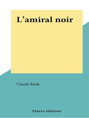cover image of L'amiral noir